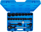 Conjunto de Chaves de Caixa de Impacto 3/4" | 19-50 mm | 21 Peças