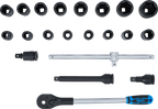 Conjunto de Chaves de Caixa de Impacto 3/4" | 19-50 mm | 21 Peças