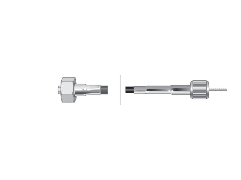 Bicha Conta horas - Comp: 1783mm, Comprimento externo do cabo: 1775mm. (S.52626)