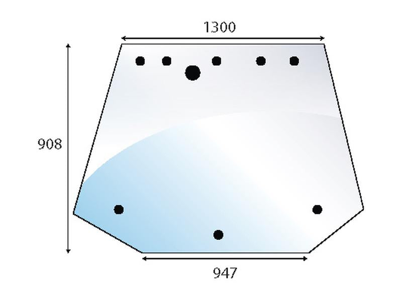 vidro superior traseiro (S.53410)