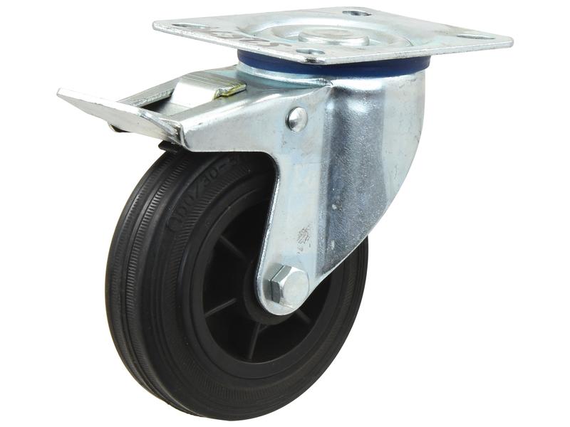 Roda borracha - Capacidade: 100kgs, Diâmetro da roda: 100mm (S.53630)