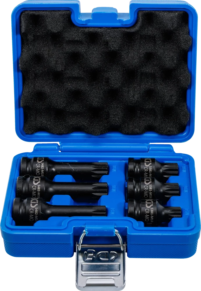 Conjunto de Encaixes de Impacto XZN | 1/2" | M14 - M18 | 6 peças