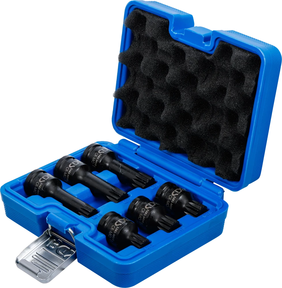 Conjunto de Encaixes de Impacto XZN | 1/2" | M14 - M18 | 6 peças