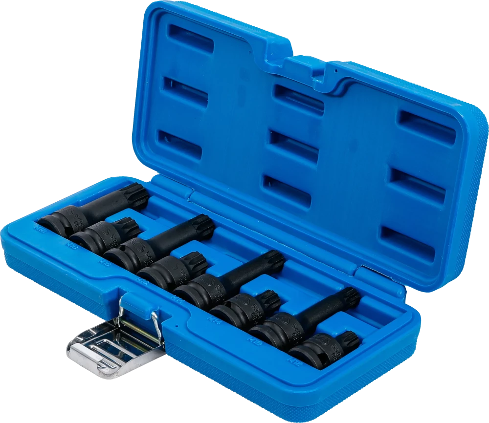 Conjunto de Encaixes de Impacto XZN | 1/2" | M12 - M18 | 8 peças
