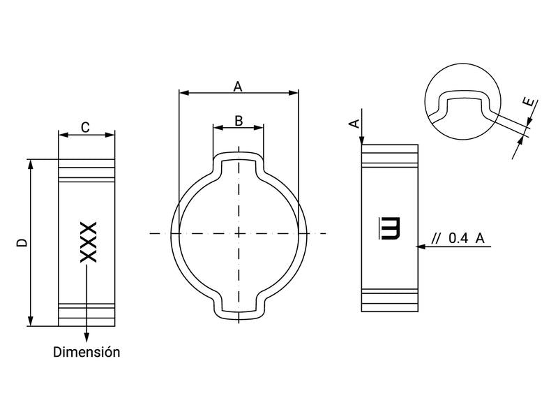 Abraçadeira, Ø20-23mm (S.54372)