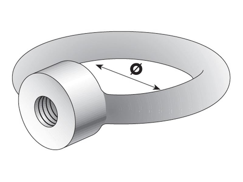 Porca de olhal: M8xØ20mm (DIN 582) (S.54777)