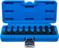 Conjunto de Encaixes de Impacto Torx | 1/2" | T20 - T70 | 9 peças