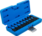 Conjunto de Encaixes de Impacto Torx | 1/2" | T20 - T70 | 9 peças