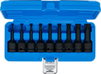 Conjunto de Encaixes de Impacto Torx | 1/2" | T20 - T70 | 9 peças