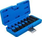 Conjunto de Encaixes de Impacto | Sextavado Interno | 1/2" | 8 peças