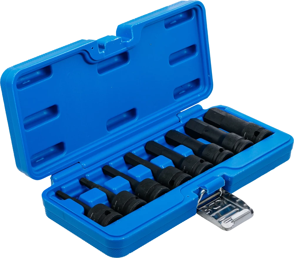 Conjunto de Encaixes de Impacto | Sextavado Interno | 1/2" | 8 peças