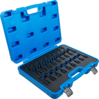 Conjunto de Encaixes de Impacto | Sextavado, Torx, XZN | 1/2" | 27 peças