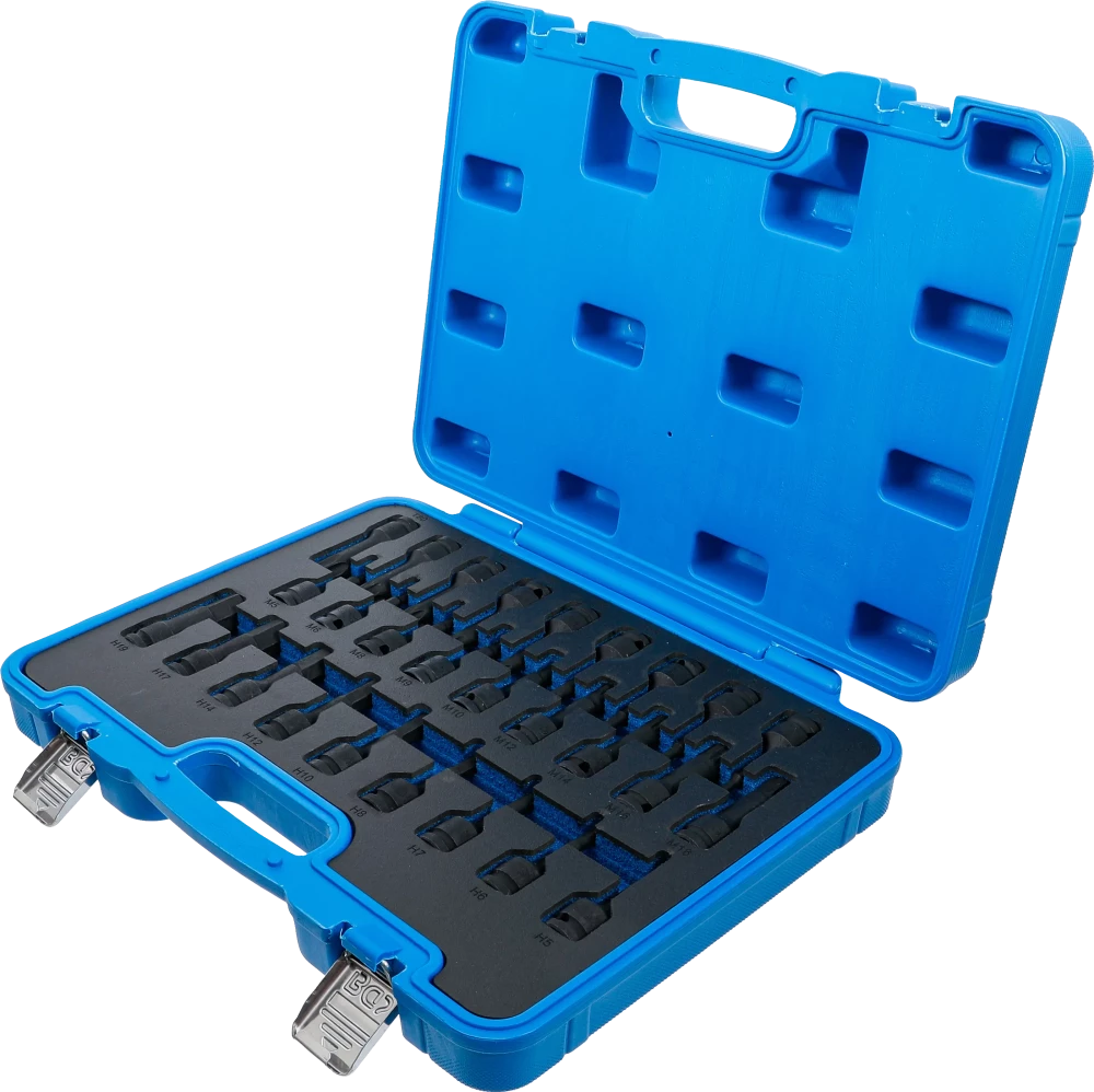 Conjunto de Encaixes de Impacto | Sextavado, Torx, XZN | 1/2" | 27 peças