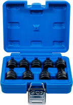 Conjunto de Encaixes de Impacto Torx | 1/2" | T20 - T70 | 9 peças