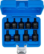 Conjunto de Encaixes de Impacto Torx | 1/2" | T20 - T70 | 9 peças