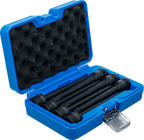 Conjunto de Encaixes de Impacto Extra Longos | Sextavado Interno | 1/2" | 7 peças