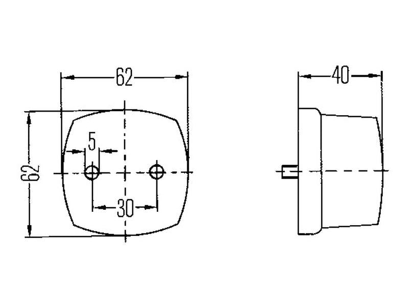 Farolim presença, 12-24V (S.56024)