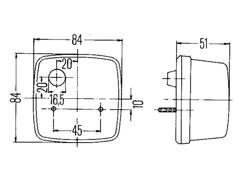 Farolim Traseiro 12V, Esq./Dt. (S.56098)