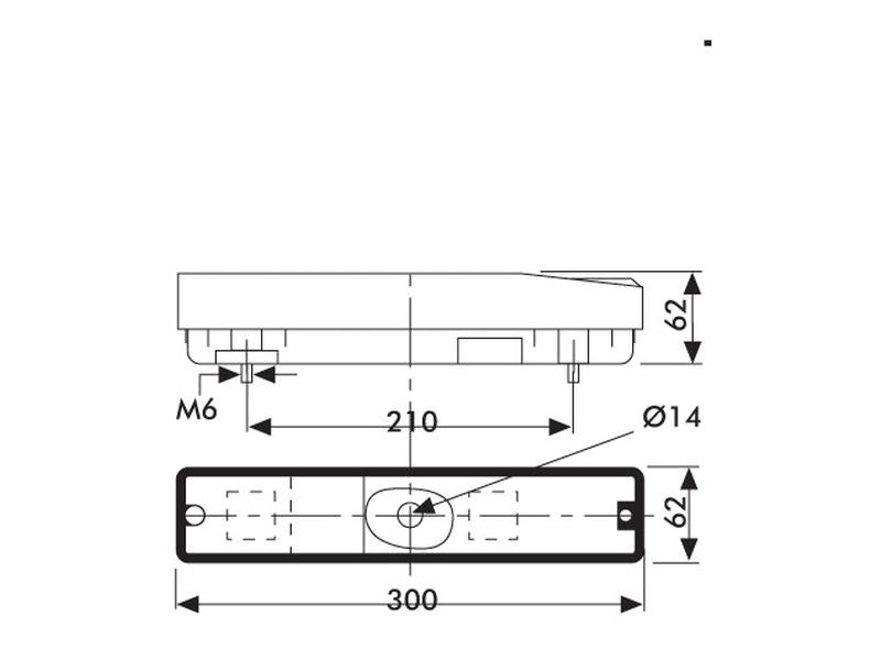 Farolim Traseiro 12/24V, Esq./Dt. (S.56108)
