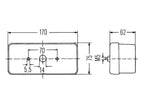 Farolim Traseiro 12/24V, Esq. (S.56235)