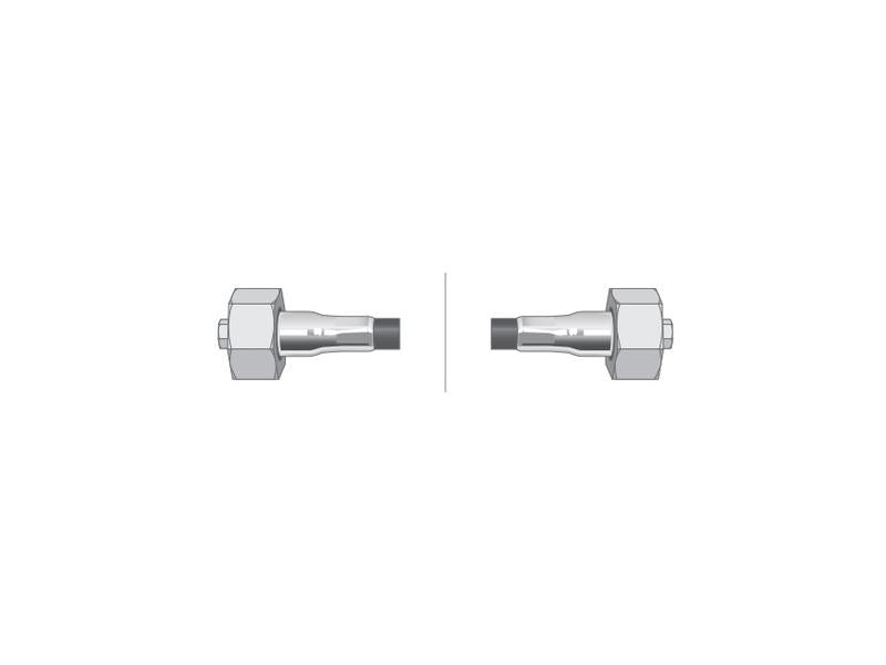 Bicha Conta horas - Comp: 938mm, Comprimento externo do cabo: 698mm. (S.57350)