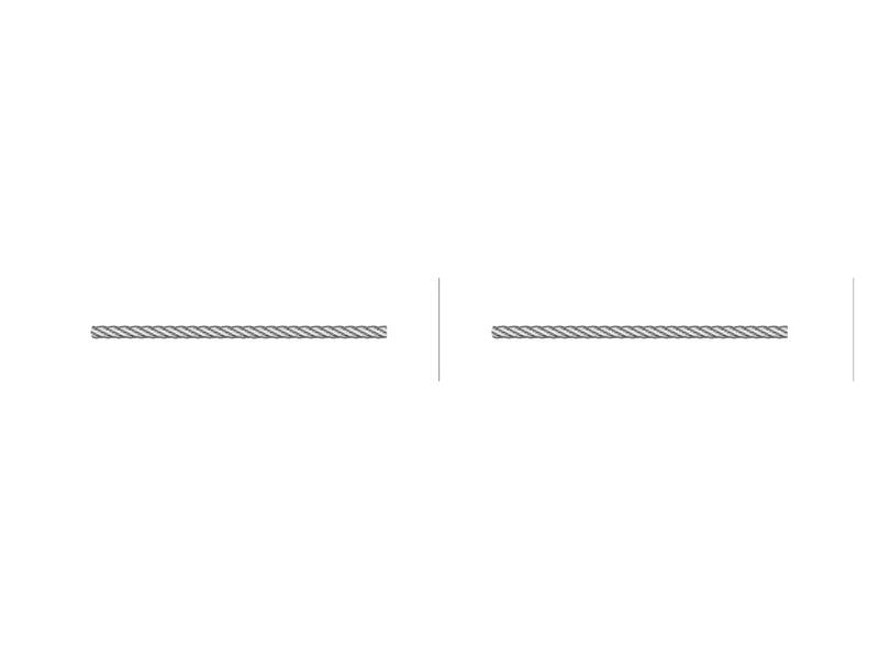 Cabo stop - Comp: 1000mm, Comprimento externo do cabo: 812mm. (S.57375)