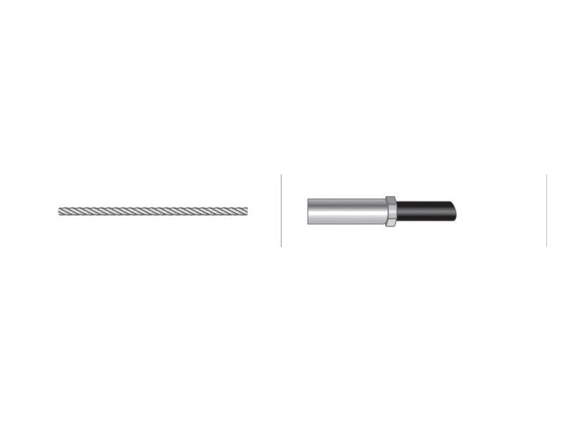 Cabo stop - Comp: 1538mm, Comprimento externo do cabo: 1387mm. (S.57378)