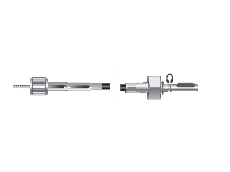 Bicha Conta horas - Comp: 1434mm, Comprimento externo do cabo: 1400mm. (S.57596)