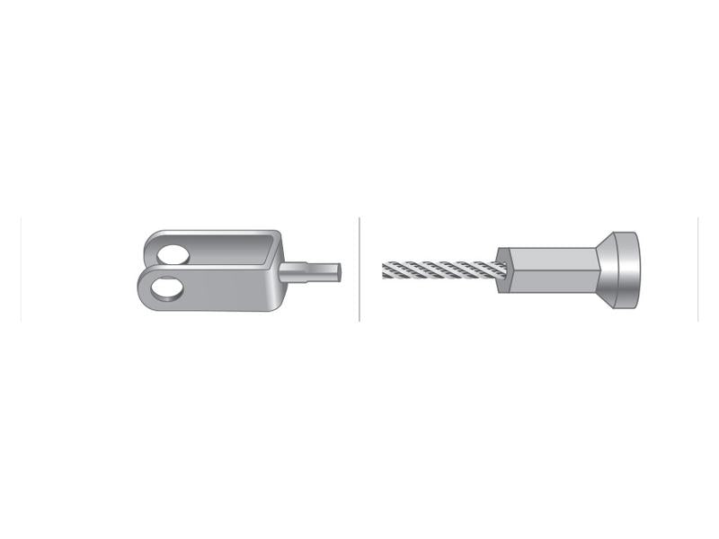 Cabo acelerador - Comp: 608mm, Comprimento externo do cabo: 508mm. (S.58770)