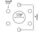 Jante, Tamanho da jante da roda: 3.5'' x 19''. (S.59044)