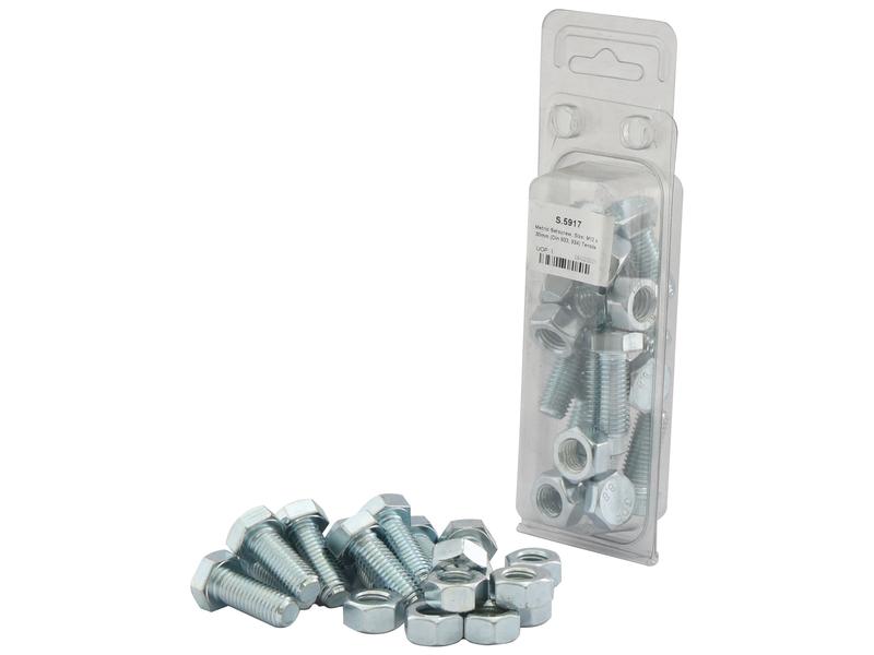 Agripak 10 un. Parafuso métrico M12x30mm (S.5917)