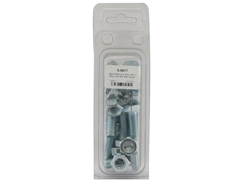 Agripak 10 un. Parafuso métrico M12x30mm (S.5917)