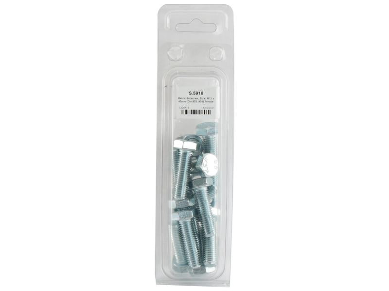 Agripak 10 un. Parafuso métrico M12x40mm (S.5918)
