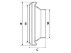 Acoplamento soldar - Fêmea - 6'' (159mm) (não galvanizado) (S.59402)