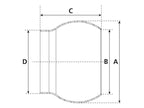 Acoplamento soldar - Macho - 4'' (108mm) (não galvanizado) (S.59403)