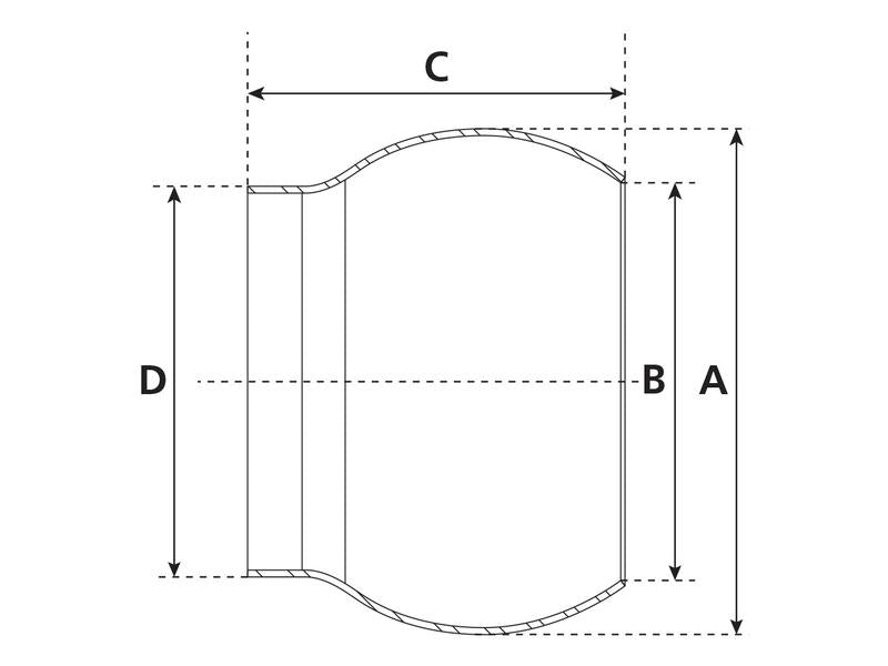 Acoplamento soldar - Macho - 6'' (159mm) (não galvanizado) (S.59405)