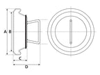 Tampa - Fêmea - 5'' (133mm) (galvanizado) (S.59419)