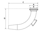 Cone de espalhamento 90° - Fêmea 4'' (108mm) (galvanizado) (S.59447)