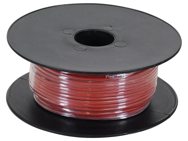 Cabo elétrico - 1 Núcleo, 1.5mm² Secção transversal do cabo, Vermelho (Comprimento: 50M) (S.5965)