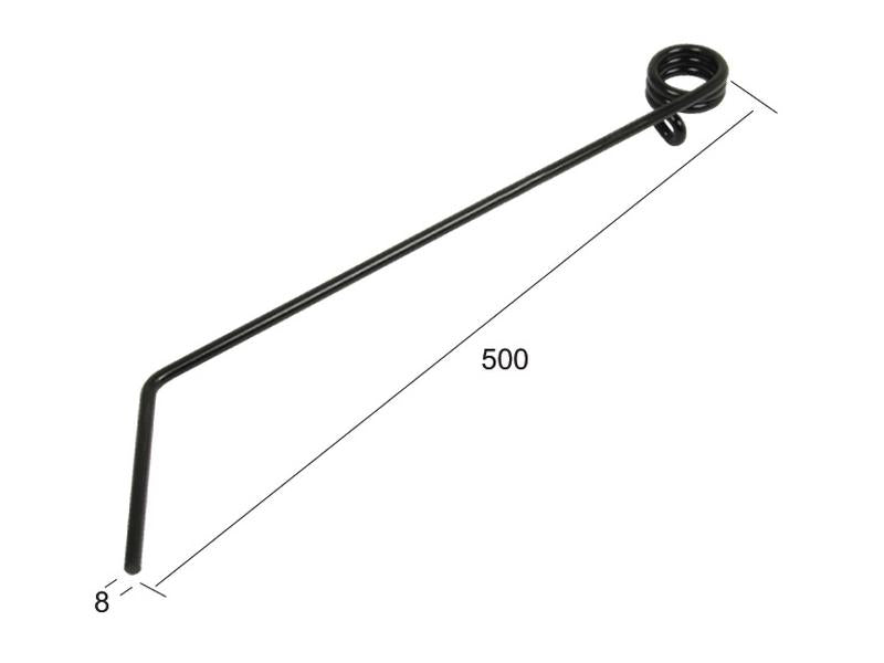 Mola Comp:500mm, Larg Ø8mm - para Hatzenbichler, Opico Aplicavel em: 931128 (S.59738)