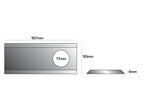 Faca - Stepped Blade - 107 x 50x4mm - Orifício Ø17mm - Esq./Dt. - para Maxam Aplicavel em: 30184 (S.59739)