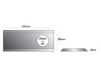 Faca - Lamina conica - 131 x 50x4mm - Orifício Ø20.5 x 23mm - Esq./Dt. - para Taarup Aplicavel em: 56110500 (S.59741)