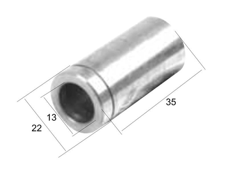 Casquilho ID: 13mm, D.Ext: 20mm, Comp: 42mm - para McConnel Aplicavel em: 7114159 (S.59794)
