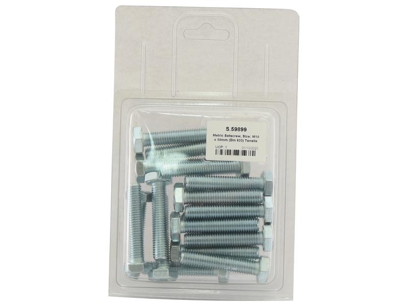 Agripak 20 un. Parafuso de ajuste métrico M10x50mm (S.59899)