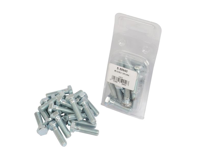 Agripak 20 un. Parafuso métrico, M8x30mm (S.59940)