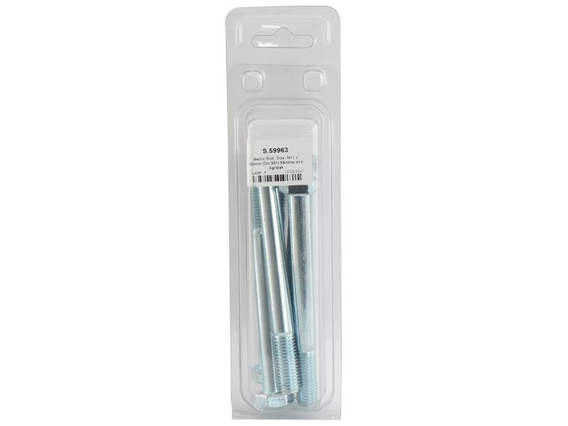 Agripak 6 un. Parafuso métrico, M12x120mm (S.59963)