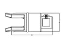 Roda livre (Dimensão da cruzeta: 22 x 54.8mm) Tamanho: 1-3/8''-6 Estrias (S.6005)