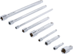Conjunto de extensões basculantes | 6,3 mm (1/4") / 10 mm (3/8") / 12,5 mm (1/2") | 9 peças