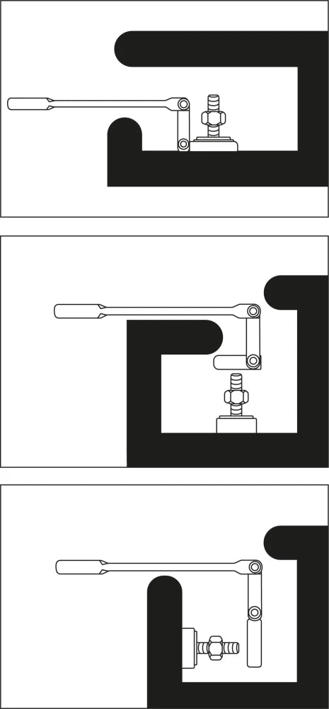 Chave de boca com anel de roquete junta dupla | articuladas | 12 mm