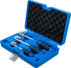 Conjunto de roquetes reversíveis | dentado fino | 6,3 mm (1/4") / 10 mm (3/8") - 12,5 mm (1/2") | 3 peças